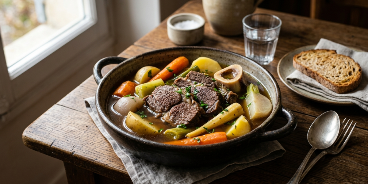 Pot-au-feu traditionnel sans gluten réalisé au Thermomix