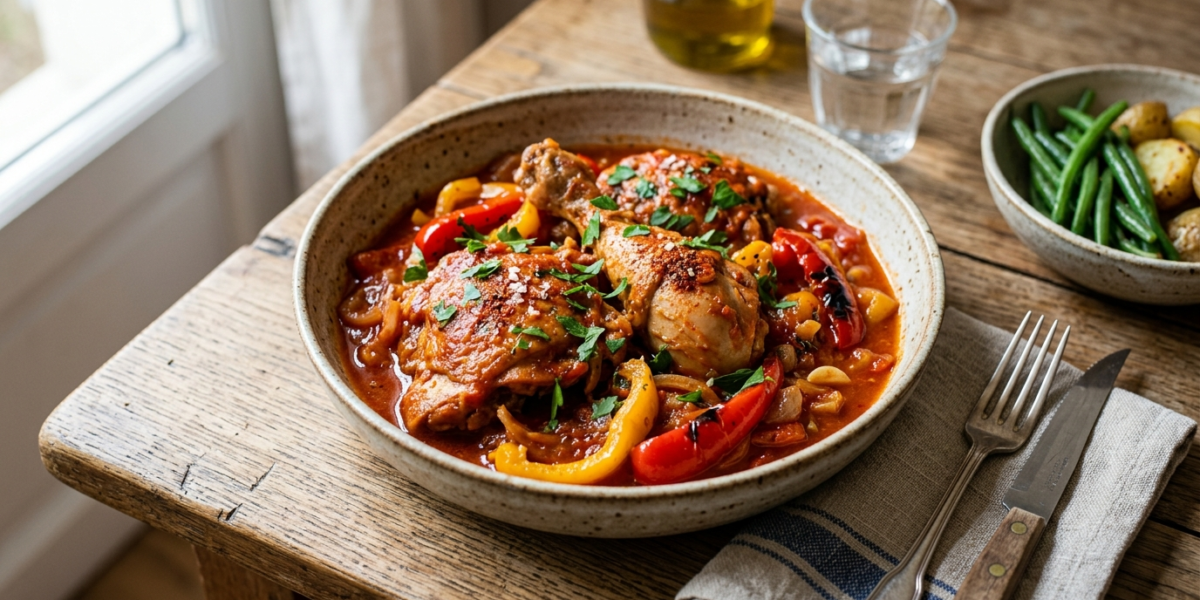 Poulet Basquaise Whole30 sans lactose