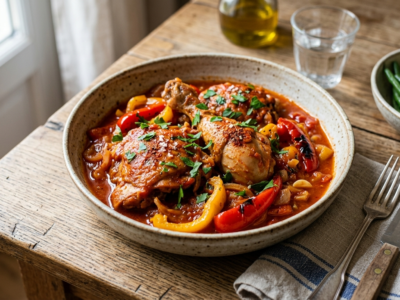 Poulet Basquaise Whole30 sans lactose