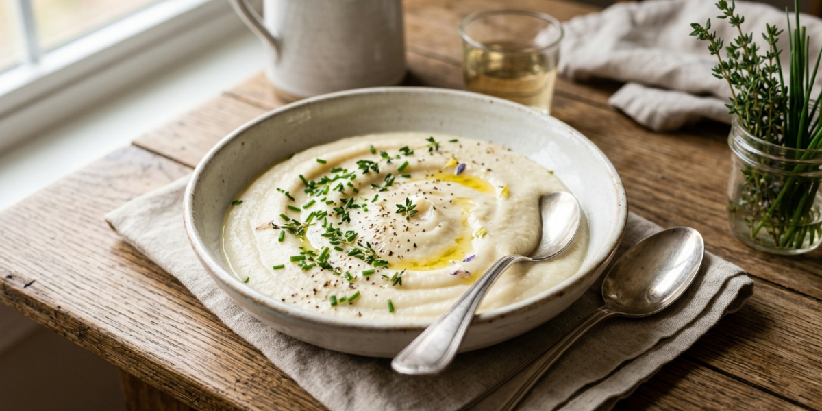 Purée de chou-fleur sans lactose et sans gluten