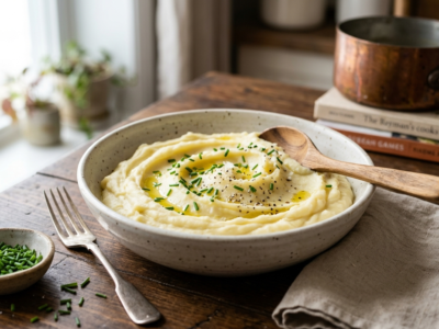 Purée de pommes de terre sans lactose et sans gluten
