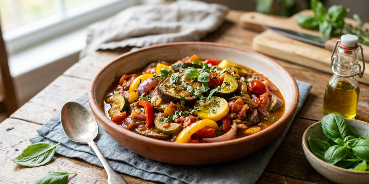 Ratatouille Whole30 sans gluten et sans lactose