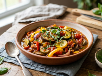 Ratatouille Whole30 sans gluten et sans lactose