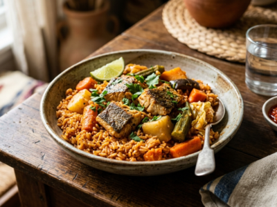 Riz Thiebou Jen sans lactose – Plat sénégalais traditionnel