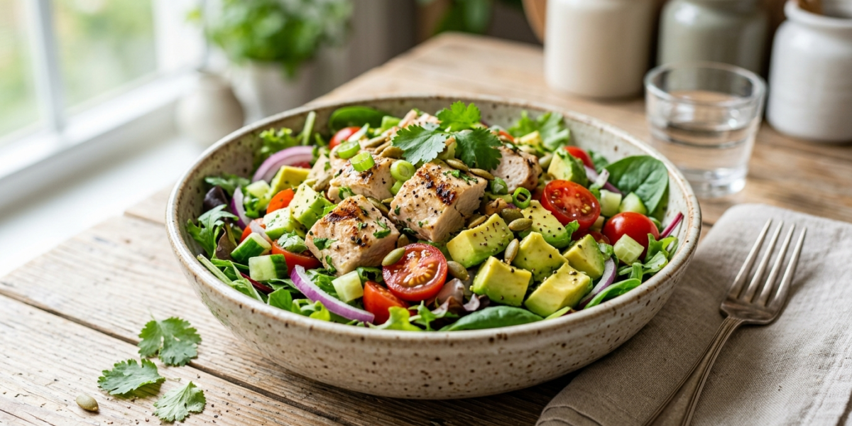 Salade de poulet à l&rsquo;avocat Whole30, sans gluten et sans lactose