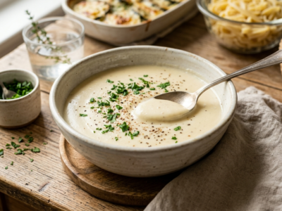 Sauce Béchamel Sans Lactose et Sans Gluten