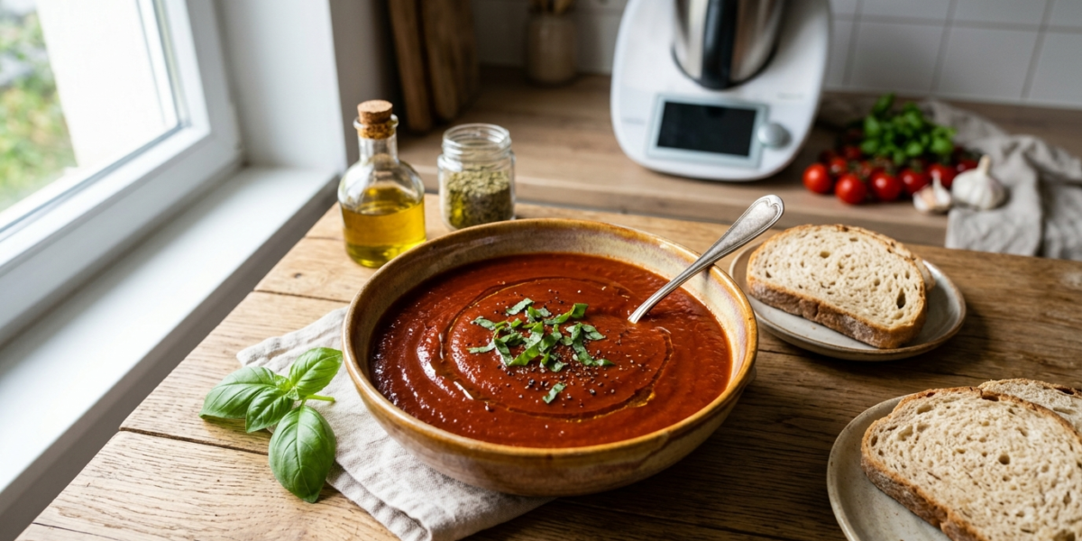 Sauce tomate maison sans gluten réalisée au Thermomix
