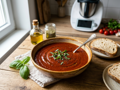 Sauce tomate maison sans gluten réalisée au Thermomix