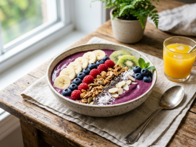 Smoothie Bowl Açaï Sans Lactose et Sans Gluten