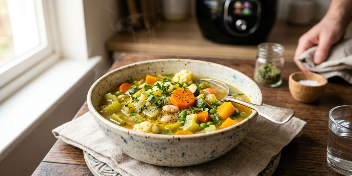 Soupe de légumes variés au Cookeo sans gluten