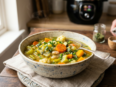 Soupe de légumes variés au Cookeo sans gluten