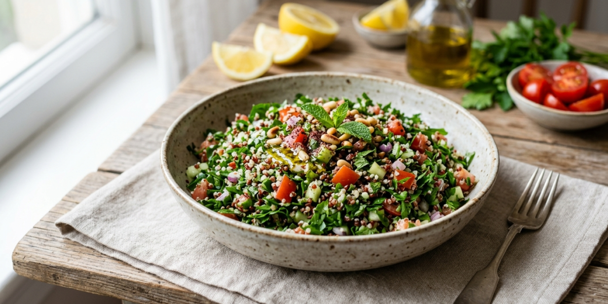 Taboulé au persil frais sans lactose et sans gluten