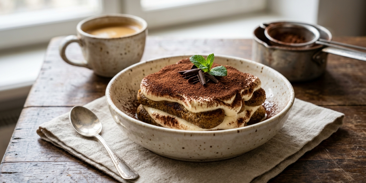 Tiramisu sans gluten et sans lactose