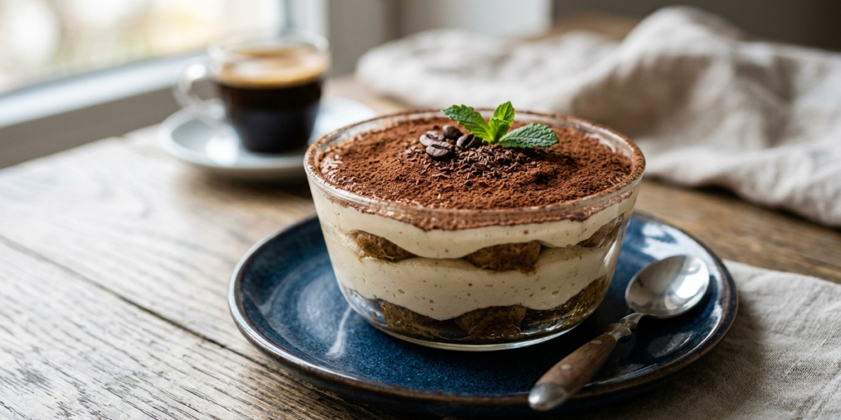 Tiramisu sans gluten et sans œuf préparé au Thermomix