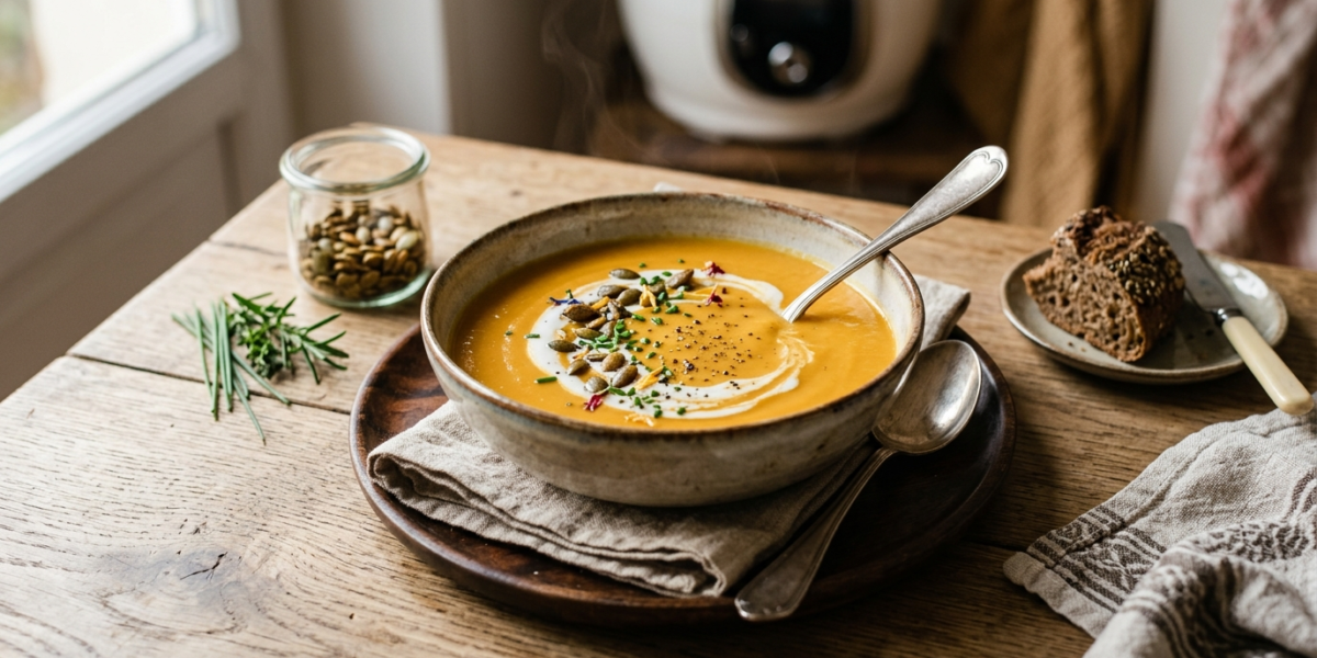 Velouté de potiron au Cookeo sans lactose