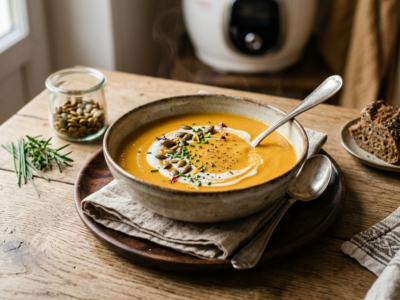 Velouté de potiron au Cookeo sans lactose