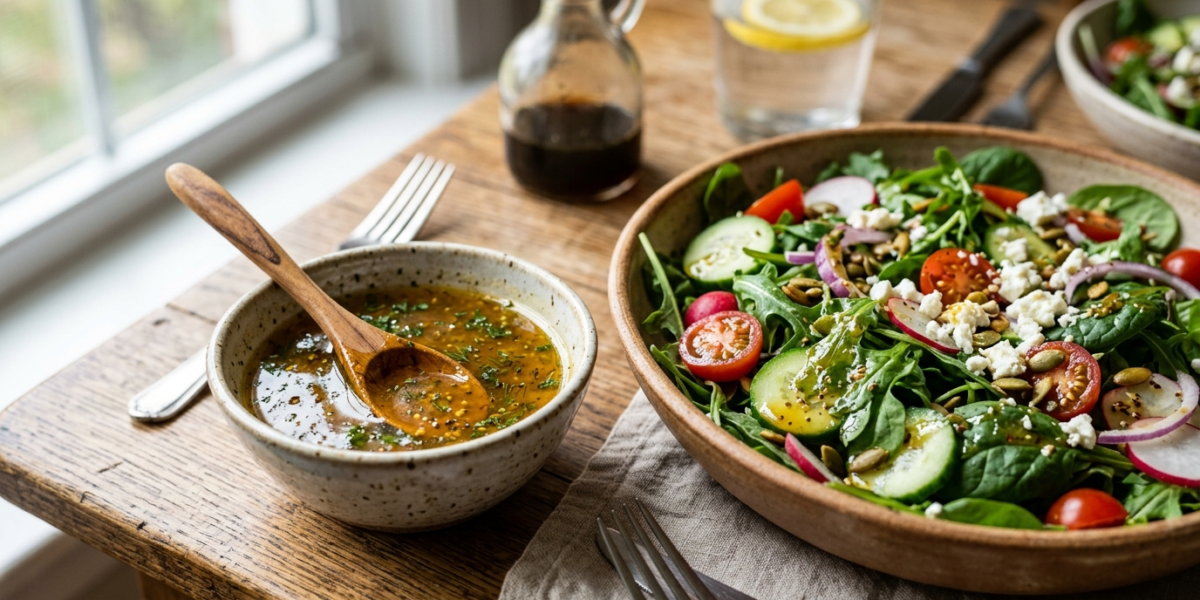 Vinaigrette au miel sans gluten et sans œuf