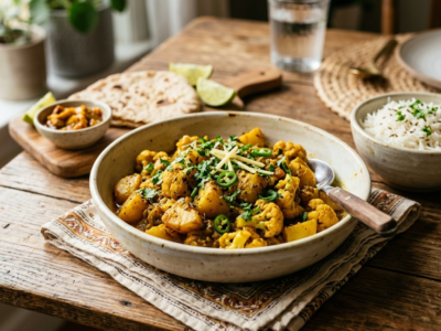 Aloo Gobi sans gluten – Curry indien aux pommes de terre et chou-fleur