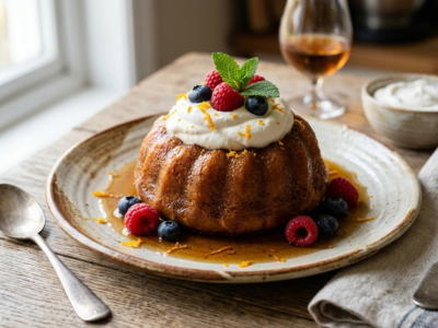 Baba au rhum sans gluten et sans lactose