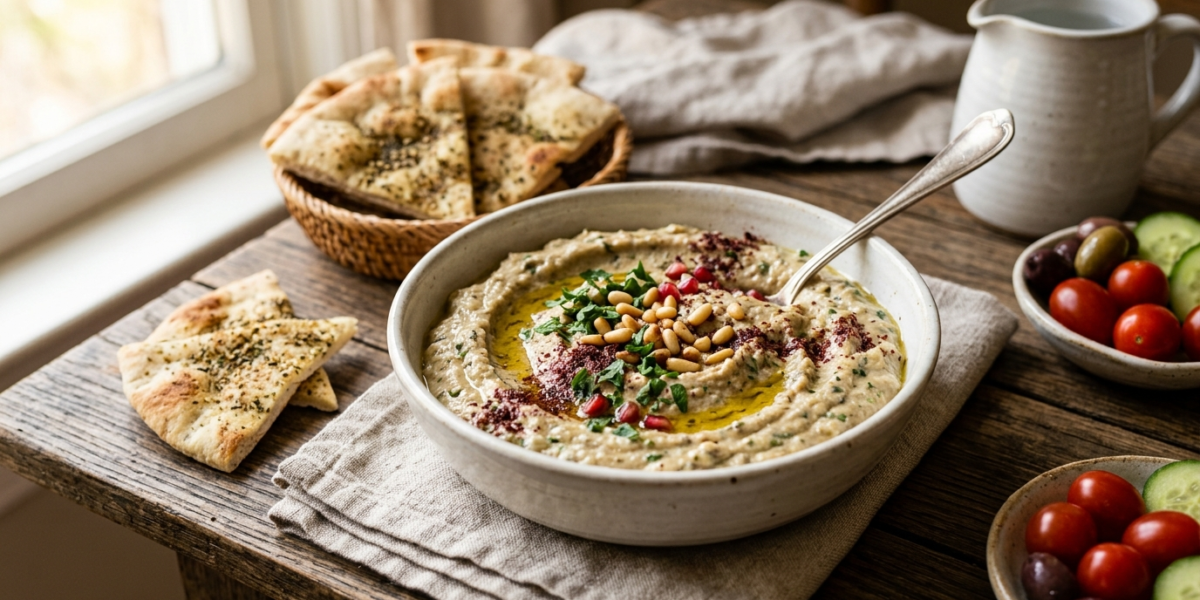 Baba Ghanoush sans gluten et sans lactose