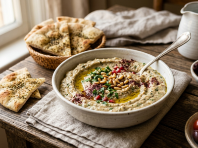 Baba Ghanoush sans gluten et sans lactose