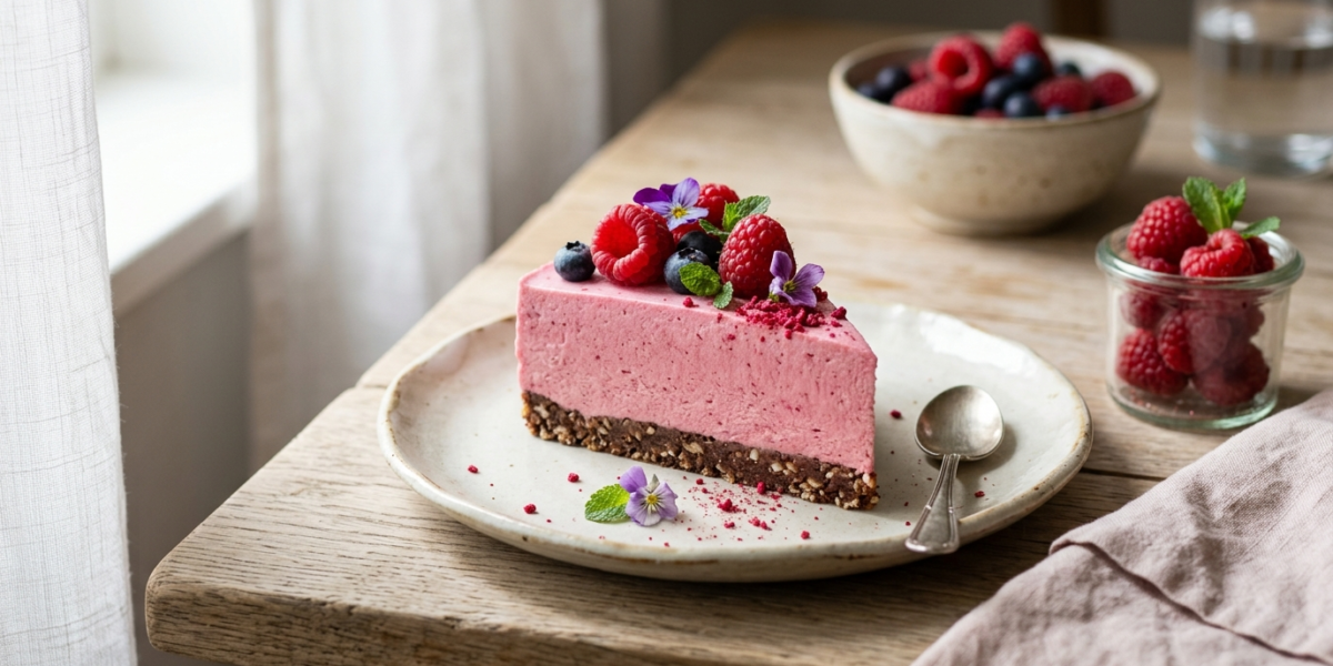 Bavarois framboise sans gluten sans lactose