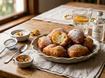 Beignets de Carnaval sans gluten, sans lactose et sans œuf