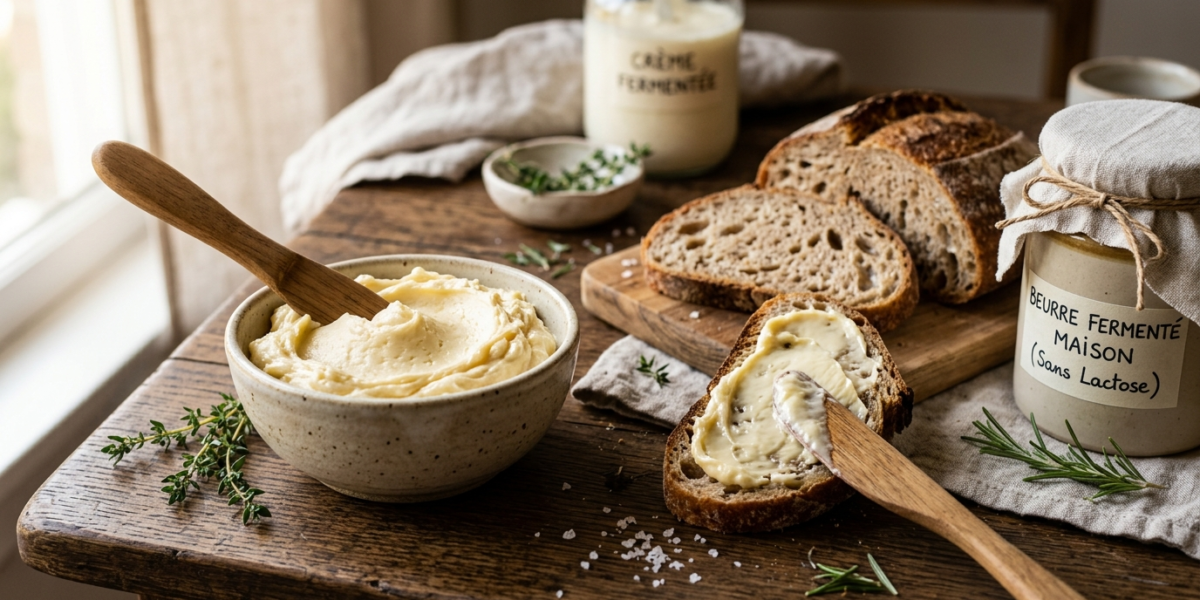 Beurre fermenté sans lactose maison