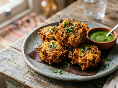 Bhaji d&rsquo;oignon sans gluten