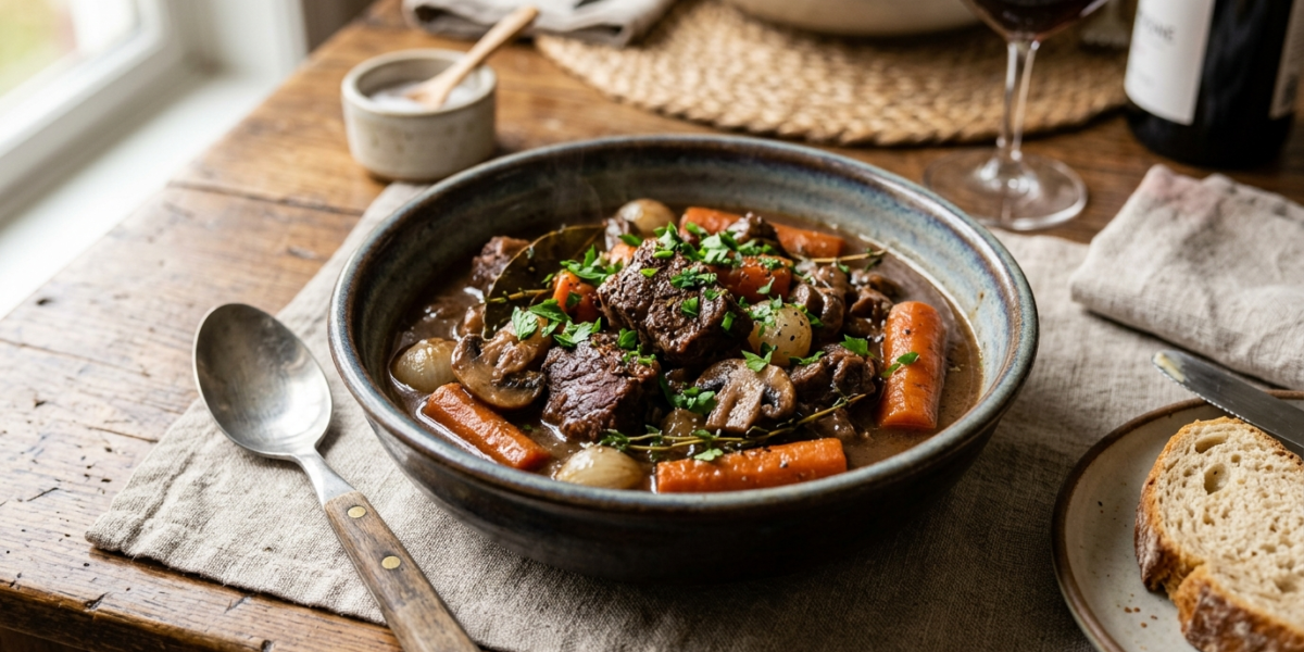 Boeuf Bourguignon Sans Gluten Traditionnel