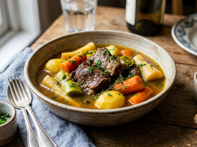 Boeuf Mode Sans Gluten – Pot-au-feu savoureux et réconfortant