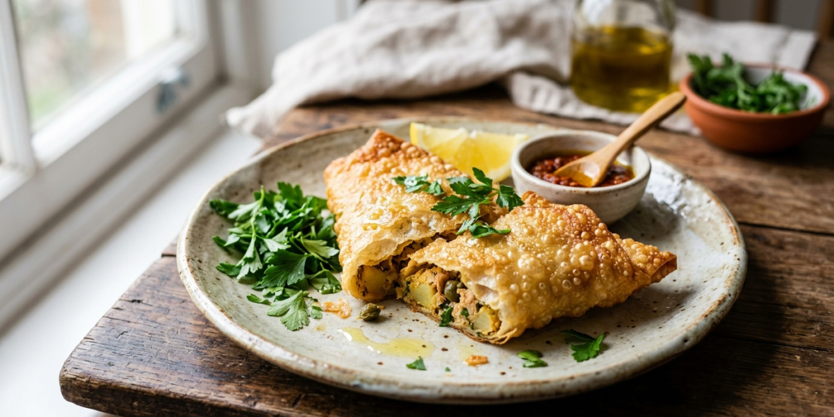 Brik tunisienne sans gluten et sans œuf