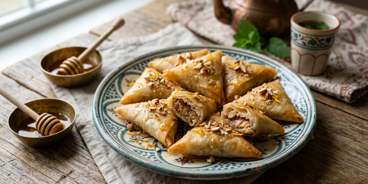 Briwates sans gluten aux amandes et miel