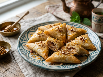 Briwates sans gluten aux amandes et miel