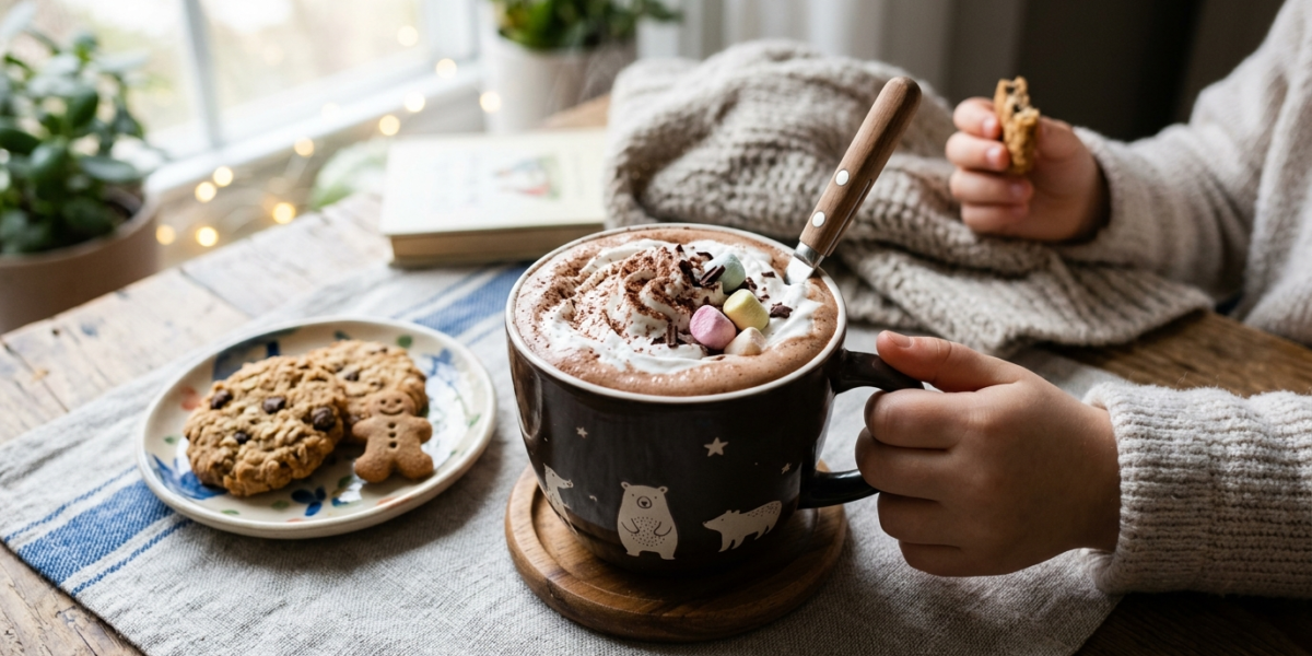 Chocolat chaud sans lactose pour enfants