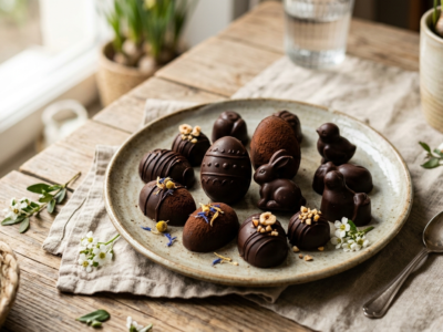Chocolats de Pâques sans lactose et sans sucre