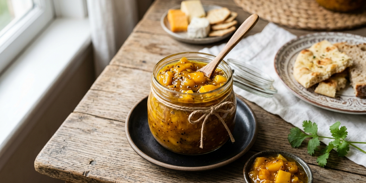 Chutney de mangue sans sucre ajouté