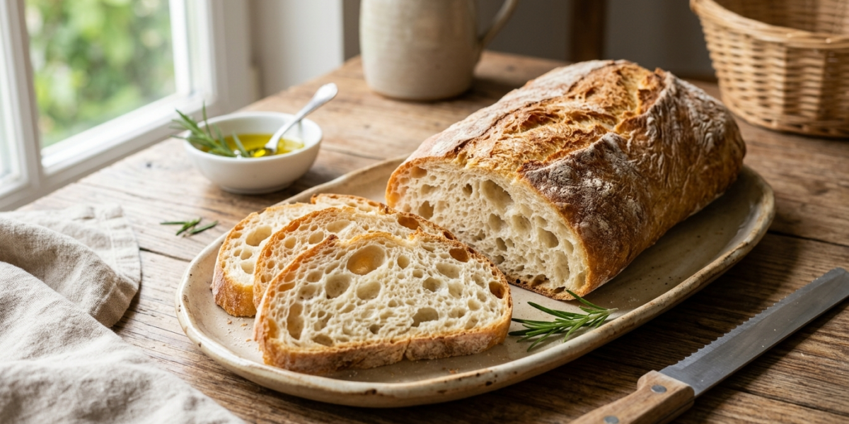 Ciabatta sans gluten moelleuse et légère