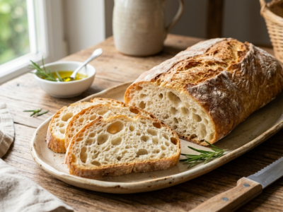 Ciabatta sans gluten moelleuse et légère