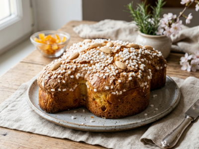 Colomba de Pâques sans gluten, sans lactose et sans œuf