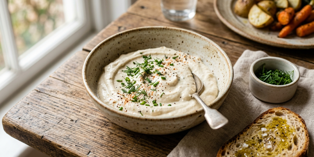 Crème fraîche végane fermentée sans lactose