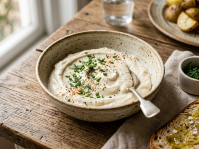 Crème fraîche végane fermentée sans lactose