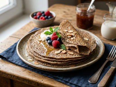 Crêpes bretonnes sans gluten et sans lactose