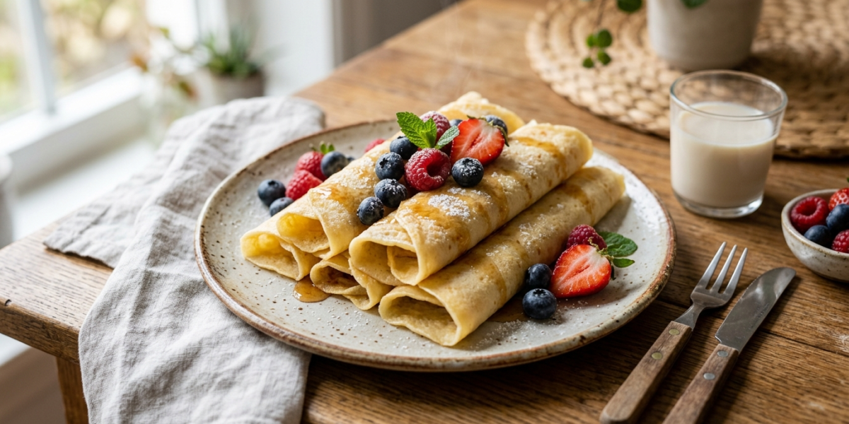 Crêpes enfant sans gluten, sans lactose et sans œuf