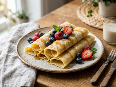 Crêpes enfant sans gluten, sans lactose et sans œuf