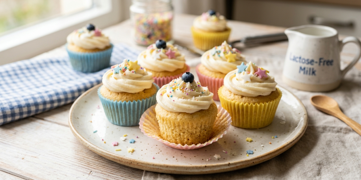 Cupcakes moelleux pour enfants sans gluten et sans lactose