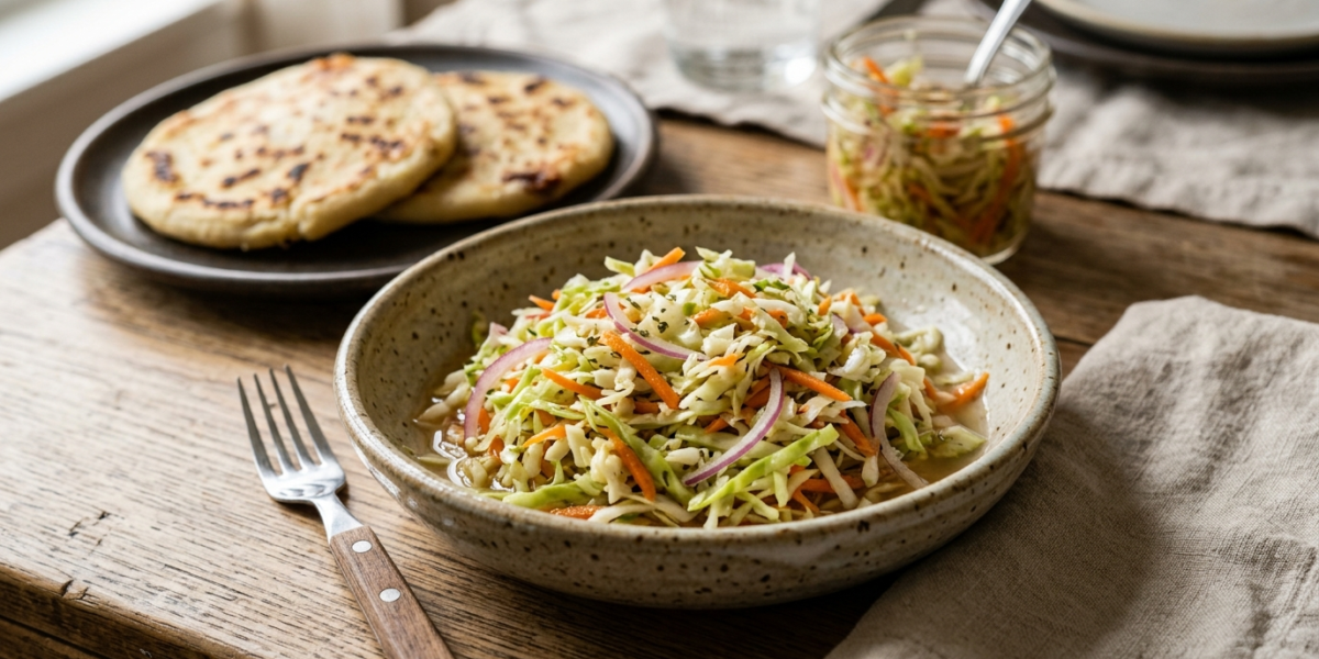 Curtido salvadorien sans gluten