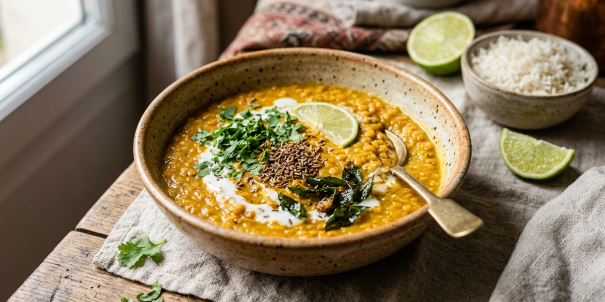 Dhal de lentilles corail sans gluten