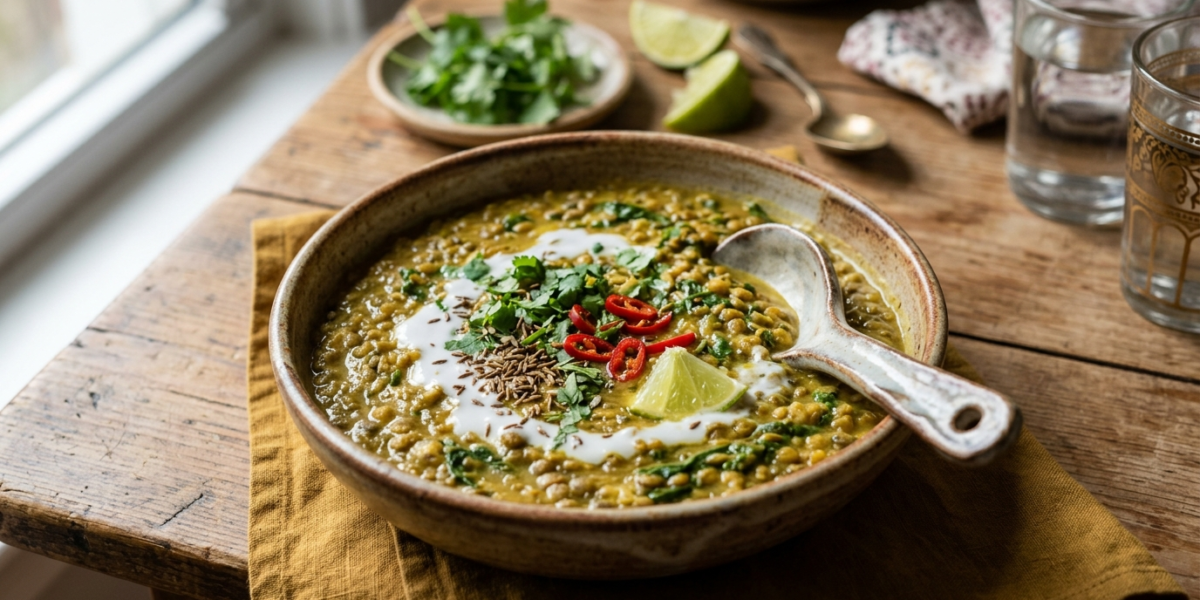 Dhal de lentilles vertes sans gluten