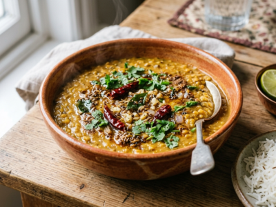 Dhal Tadka sans gluten et sans lactose